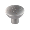 Fingertip Dimple Effect Cupboard Knob, Satin Nickel