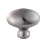 Fingertip Oval Pattern Cupboard Knob, Satin Nickel