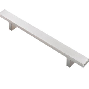 Fingertip Rectangular Section T-Bar Cabinet Pull Handles (128Mm, 160Mm Or 224Mm C/C), Stainless Steel