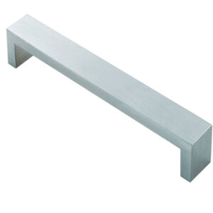 Fingertip Square Section Cabinet Handle (Multiple Sizes), Stainless Steel