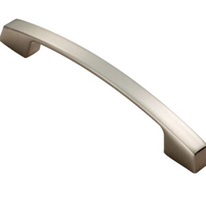 Fingertip Bridge Cabinet Pull Handle (128Mm Or 160Mm C/C), Satin Nickel