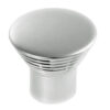 Fingertip Aztec Ringed Cupboard Knobs (30Mm), Satin Nickel