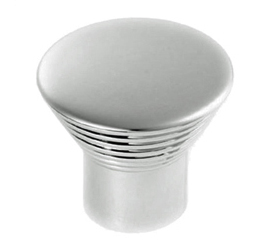 Fingertip Aztec Ringed Cupboard Knobs (30Mm), Satin Nickel