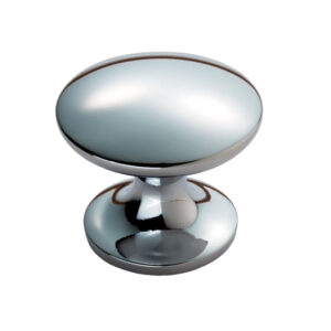 Fingertip Silhouette Cupboard Knob, Polished Chrome