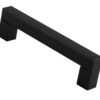 Fingertip Square Section Cabinet Handle (Multiple Sizes), Black