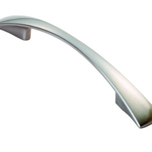 Fingertip Waisted Flat Bow Cabinet Pull Handles (96Mm Or 128Mm C/C), Satin Nickel