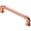 Fingertip Pipe Cabinet Pull Handles (128Mm Or 320Mm C/C), Satin Copper