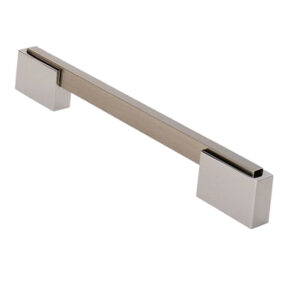 Fingertip Aria Cupboard Pull Handle (223Mm Or 320Mm C/C), Satin Nickel & Polished Chrome