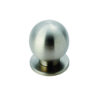 Fingertip Stainless Steel Spherical Cupboard Knob, Satin Stainless Steel