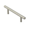 Fingertip Mini T Bar Cabinet Pull Handle (64Mm C/C), Satin Nickel