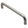 Fingertip D Pattern Cabinet Pull Handles (96Mm, 128Mm, 160Mm Or 192Mm C/C), Satin Nickel