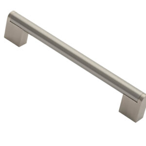 Fingertip Square Section Cabinet Handle (Multiple Sizes), Satin Nickel