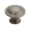 Fingertip Traditional Pattern Cupboard Knob, Pewter