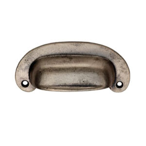 Fingertip Oval Plate Cup Handle (86Mm C/C), Pewter