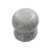 Fingertip Porcelain Cupboard Knob, Midnight Crackle