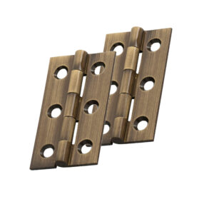 Fingertip Cabinet Hinges (50Mm X 28Mm Or 64Mm X 35Mm), Antique Brass (Sold In Pairs)