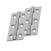 Fingertip Cabinet Hinges (50Mm X 28Mm Or 64Mm X 35Mm), Satin Chrome (Sold In Pairs)