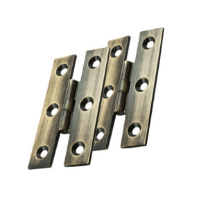 Fingertip H Pattern Hinges (64Mm X 35Mm), Antique Brass (Sold In Pairs)