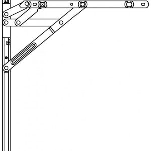 Egress Easy Clean Side Hung Friction Hinges – Button Free 13mm