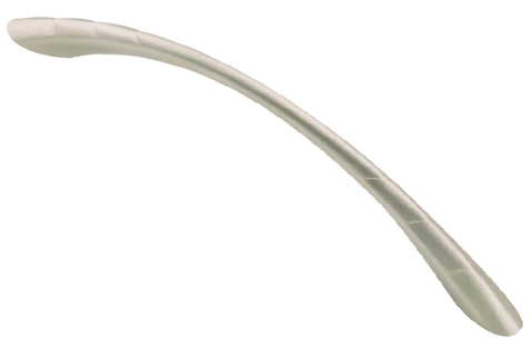 Jedo Collection Scudo Cabinet Pull Handle (96mm OR 128mm c/c), Satin Nickel