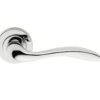 Manital Giava Door Handles On Round Rose, Polished Chrome (Sold In Pairs)