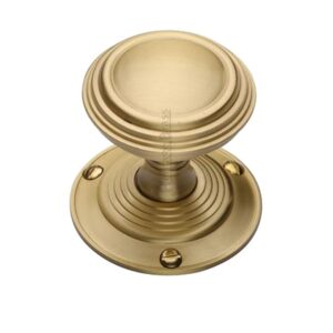 Heritage Brass Goodrich Mortice Door Knobs, Satin Brass (Sold In Pairs)