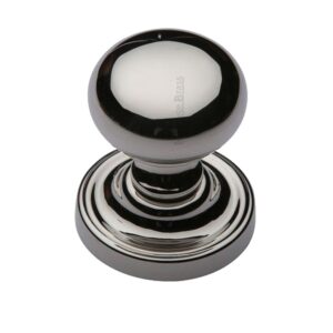 Heritage Brass Hampstead Mortice Door Knobs, Polished Nickel (Sold In Pairs)