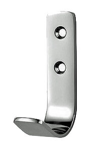 Eurospec Flat Coat Hook, Polished Or Satin Stainless Steel