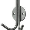 Eurospec Double Coat Hook, Polished Or Satin Stainless Steel