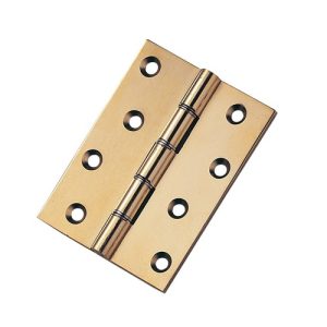 Carlisle Brass HDSW2 Hinge - Double Steel Washered Brass Butt C/W No 8 Eb Screws Polished/Lacquered