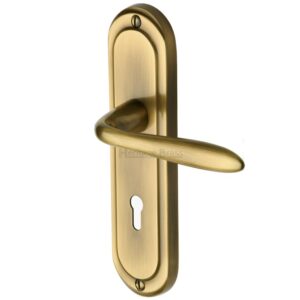 Heritage Brass Henley Antique Brass Door Handles - (Sold In Pairs)