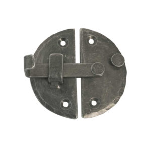 Frelan Hardware Handforged Cabinet Latch (72Mm Diameter), Pewter