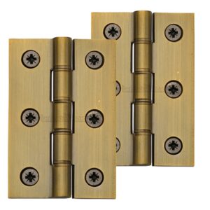 Heritage Brass 3 Inch Heavier Duty Double Phosphor Washered Butt Hinges, Antique Brass (Sold In Pairs)