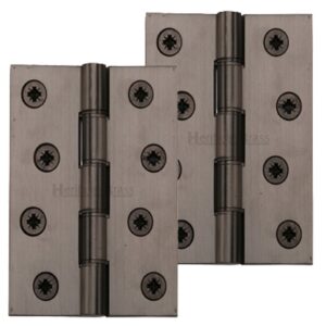 Heritage Brass 4" X 2 5/8" Heavier Duty Double Phosphor Washered Butt Hinges, Matt Bronze - (Sold In Pairs)