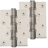 Heritage Brass 4" X 3" Ball Bearing (Steel Pin) Hinges, Satin Nickel - (Sold In Pairs)