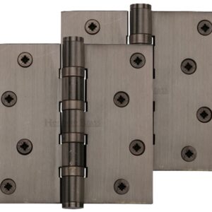 Heritage Brass 4" X 4" Ball Bearing (Steel Pin) Hinges, Matt Bronze - (Sold In Pairs)