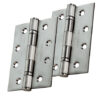 Eurospec Enduro 4 Inch (76Mm Width) Fire Rated Grade 11 Ce Ball Bearing Hinges, Polished Or Satin Stainless Steel Finish (Sold In Pairs)