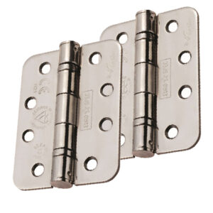 Eurospec Enduro 4 Inch Grade 13 Stainless Steel Ce Ball Bearing Radius Hinges, (Various Finishes) (Sold In Pairs)