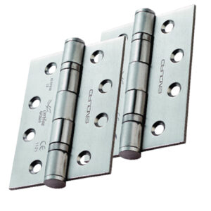 Eurospec Enduro 4 Inch Grade 13 Plain Ball Bearing Hinges, Polished Or Satin Stainless Steel (Sold In Pairs)