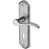 Heritage Brass Howard Apollo Finish, Polished Chrome & Satin Chrome Door Handles (Sold In Pairs)