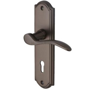 Heritage Brass Howard Matt Bronze Door Handles (Sold In Pairs)