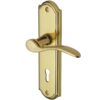 Heritage Brass Howard Polished Brass Door Handles (Sold In Pairs)