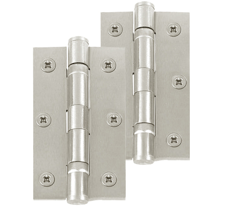 Frelan Hardware 3 Inch Ball Bearing Hinges, Satin Nickel (Sold In Pairs)