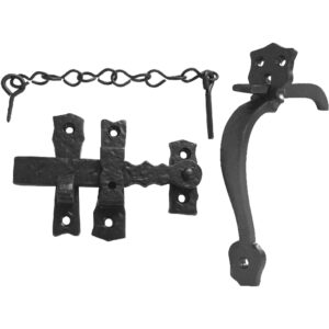 Frelan Hardware Gate Thumb Latch (140Mm), Black Antique