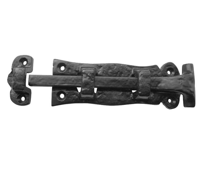 Frelan Hardware Straight Barrel Bolt (125Mm), Black Antique