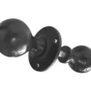 Ball Shape Rim Door Knob Black