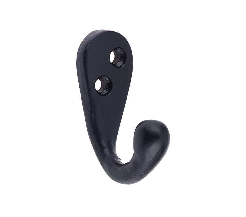 Frelan Hardware Single Robe Hook, Black Antique