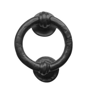 Frelan Hardware Ring Knocker (95Mm Diameter), Black Antique