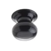 Porcelain Mortice Door Knob Black