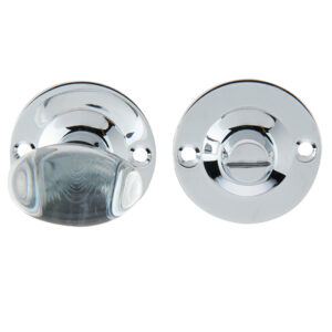 Frelan Hardware Glass Bathroom Turn & Release (36Mm Rose Diameter), Polished Chrome